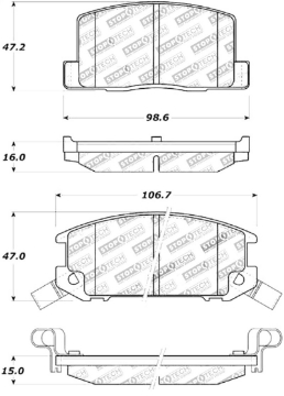 Picture of StopTech Street Touring Brake Pads