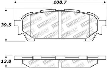Picture of StopTech Street Touring 03-05 WRX Rear Brake Pads