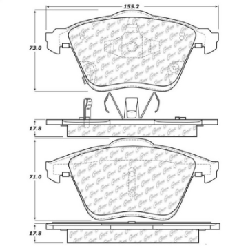 Picture of StopTech Street Touring 06-07 Mazda 6 Front Brake Pads