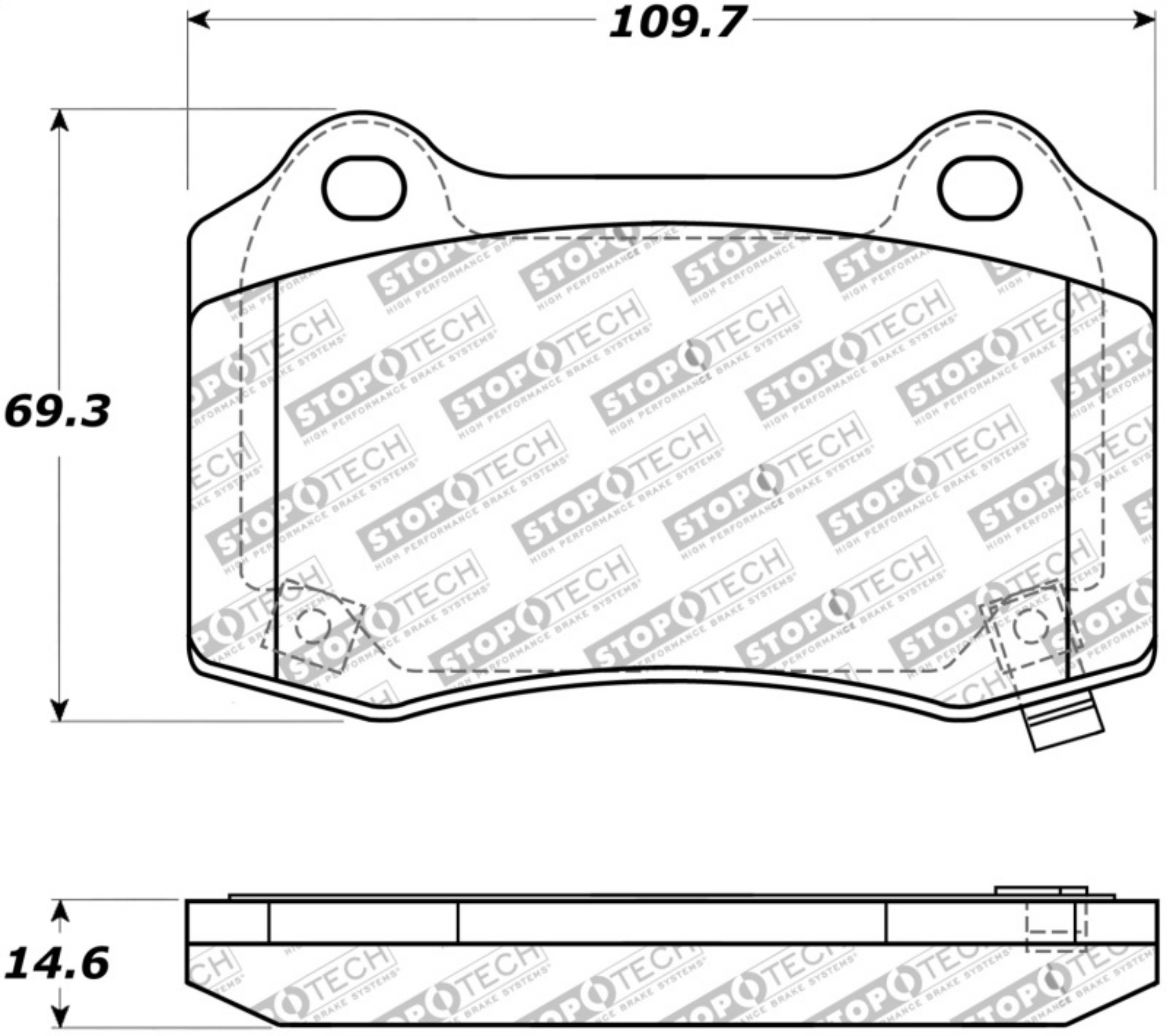 Picture of StopTech Street Touring 10+ Camaro Rear Brake Pads