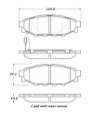 Picture of StopTech Street Touring 08-10 WRX Rear Brake Pads