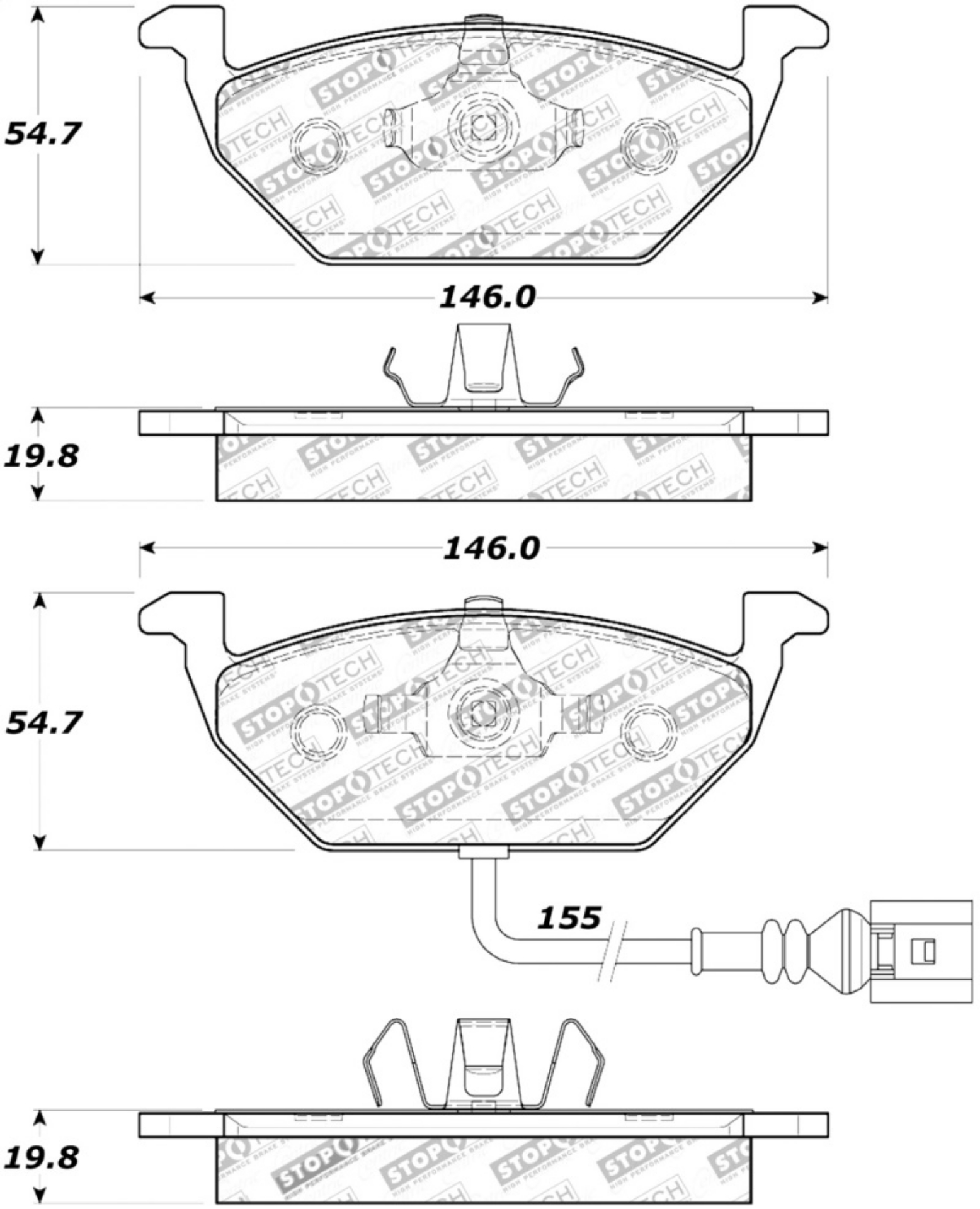 Picture of StopTech Street Touring Brake Pads