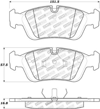 Picture of StopTech 96-02 BMW Z3 - 03-08 Z4 - 97-00 323 Front Brake Pads