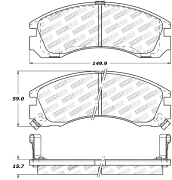 Picture of StopTech Street Touring 93-99 Eagle Talon 4WD - 92-04 Mitsubishi Diamante