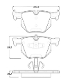 Picture of StopTech Street Touring 06 BMW 330 Series Exc E90 Series Rear Brake Pads