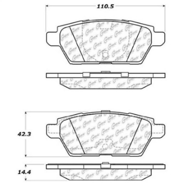 Picture of StopTech Street Touring 06-07 Mazdaspeed 6 Rear Brake Pads