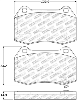 Picture of StopTech Street Touring 02-07 350z-G35 w- Brembo Front Brake Pads