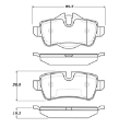 Picture of StopTech Street Touring 07-09 Mini Cooper-Cooper S Rear Brake Pads