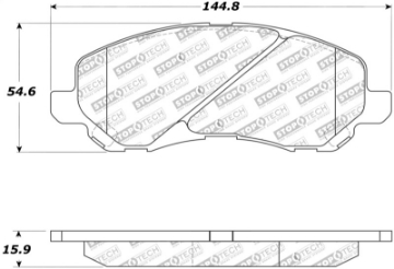 Picture of StopTech Street Touring 07-10 Jeep Compass-Patriot Front Brake Pads