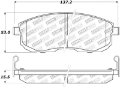 Picture of StopTech Street Touring 02-04 Infiniti I30-I35 - 02-06 Nissan Altima Front Brake Pads