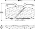 Picture of StopTech 89-96 Nissan 300ZX Street Performance Front Brake Pads