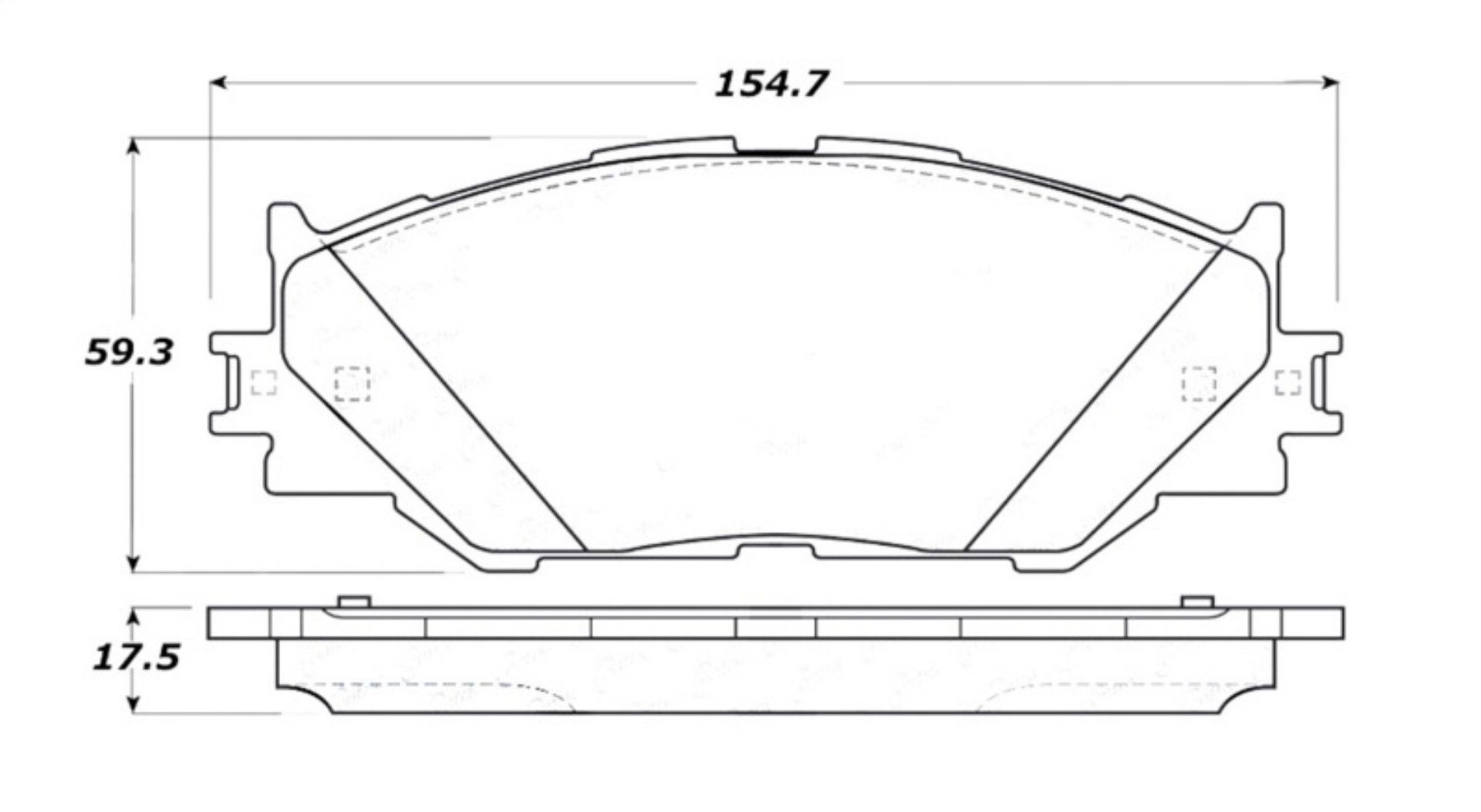 Picture of StopTech Street Touring 06-10 Lexus IS250 Front Brake Pads