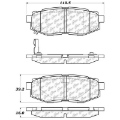 Picture of StopTech Street Touring 06-10 Subaru Legacy Sedan-Outback-13 BRZ Rear Brake Pads