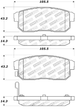 Picture of StopTech Street Touring 04-07 RX-8 Rear Pads