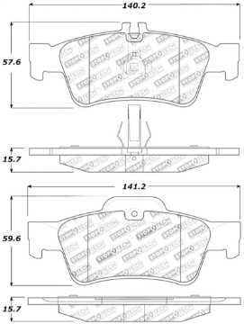 Picture of StopTech Street Touring Mercedes Benz Rear Brake Pads