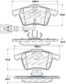 Picture of StopTech Street Touring 08-09 VW Golf R-Golf R32 - Front Brake Pads