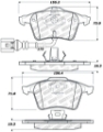 Picture of StopTech Street Touring 08-09 VW Golf R-Golf R32 - Front Brake Pads