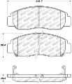 Picture of StopTech Street Touring 03-07 Honda Accord V6 A-T Front Brake Pads