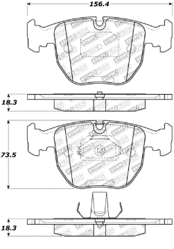 Picture of StopTech Street Touring 00-04 BMW M5 E39 - 00-06 X5 Front Brake Pads