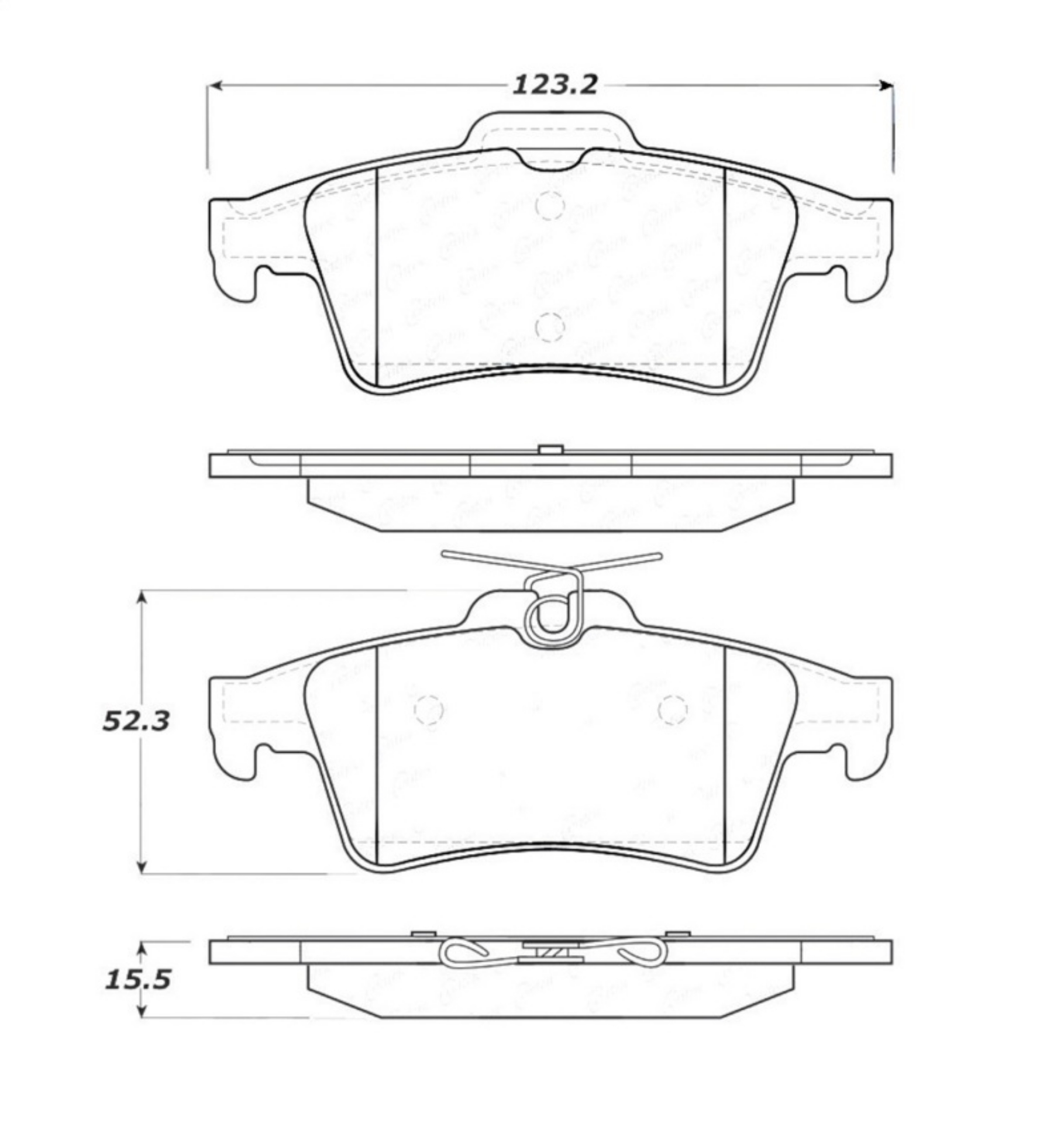 Picture of StopTech Street Touring 07-09 Mazdaspeed3 - 06-07 Mazdaspeed6 Rear Brake Pads