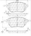 Picture of StopTech Street Touring 03-11-05 Infiniti - 05-06 Nissan Front Brake Pads