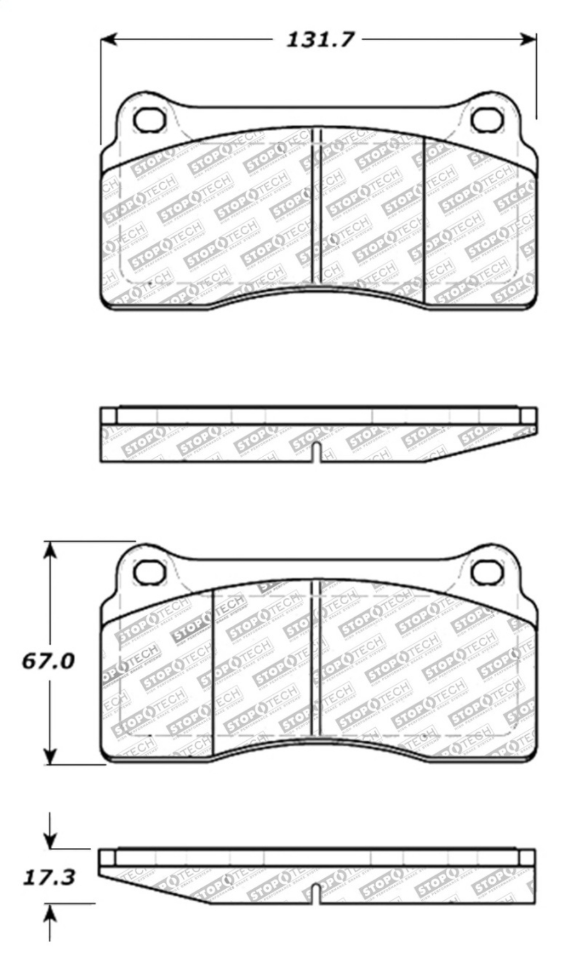 Picture of StopTech Street Touring 88-92 Ferrari F40 - 94-97 F50 Front & Rear Brake Pads