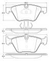 Picture of StopTech Street Touring 12 BMW X1 - 09-13 Z4 Front Brake Pads