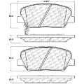 Picture of StopTech 11-15 Kia Optima Street Touring Front Brake Pads