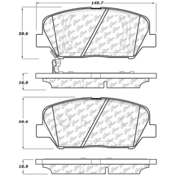 Picture of StopTech 11-15 Kia Optima Street Touring Front Brake Pads