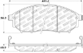 Picture of StopTech Street Touring 06-08 350Z w- Std Brakes Front Brake Pads