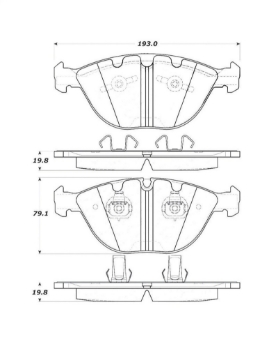 Picture of StopTech Street Touring 06-09 BMW M5 E60 - 07-09 M6 E63-E63 Front Brake Pads