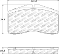 Picture of StopTech Street Touring 92-98 Porsche 911 Front Brake Pads