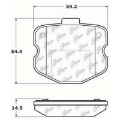 Picture of StopTech Street Touring 06-09 Chevrolet Corvette Z06 Front Brake Pads