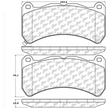 Picture of StopTech Street Touring 08-09 Lexus IS F Front Brake Pads