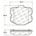 Picture of StopTech Street Touring 06-09 Chvy Corvette Z06 Rear Brake Pads