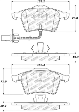 Picture of StopTech Street Touring 1-05-09 Audi A4-A4 Quattro Front Brake Pads