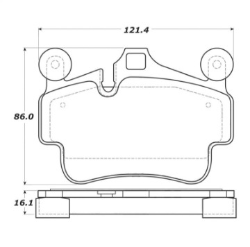 Picture of StopTech Street Touring 09-10 Porsche Boxster - 08-10 Boxster S Front Brake Pads