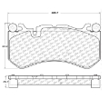 Picture of StopTech Mercedes Benz Front Street Touring Brake Pads