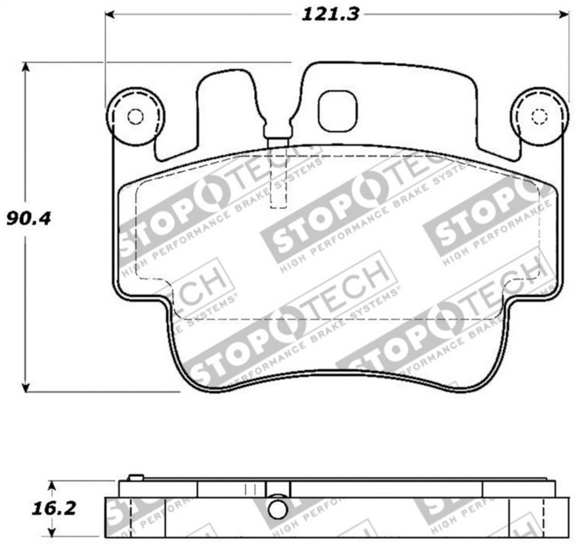 Picture of StopTech Street Touring 00-07 Porsche Boxster S - 06-07 Cayman Front Brake Pads