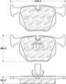 Picture of StopTech Street Touring 04-10 BMW 528i-530xi-535i xDrive Rear Brake Pads