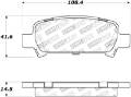 Picture of StopTech Street Touring 05-09 Subaru Legacy Rear Brake Pads