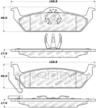 Picture of StopTech Street Touring 10-11 Ford F-150 Rear Brake Pads