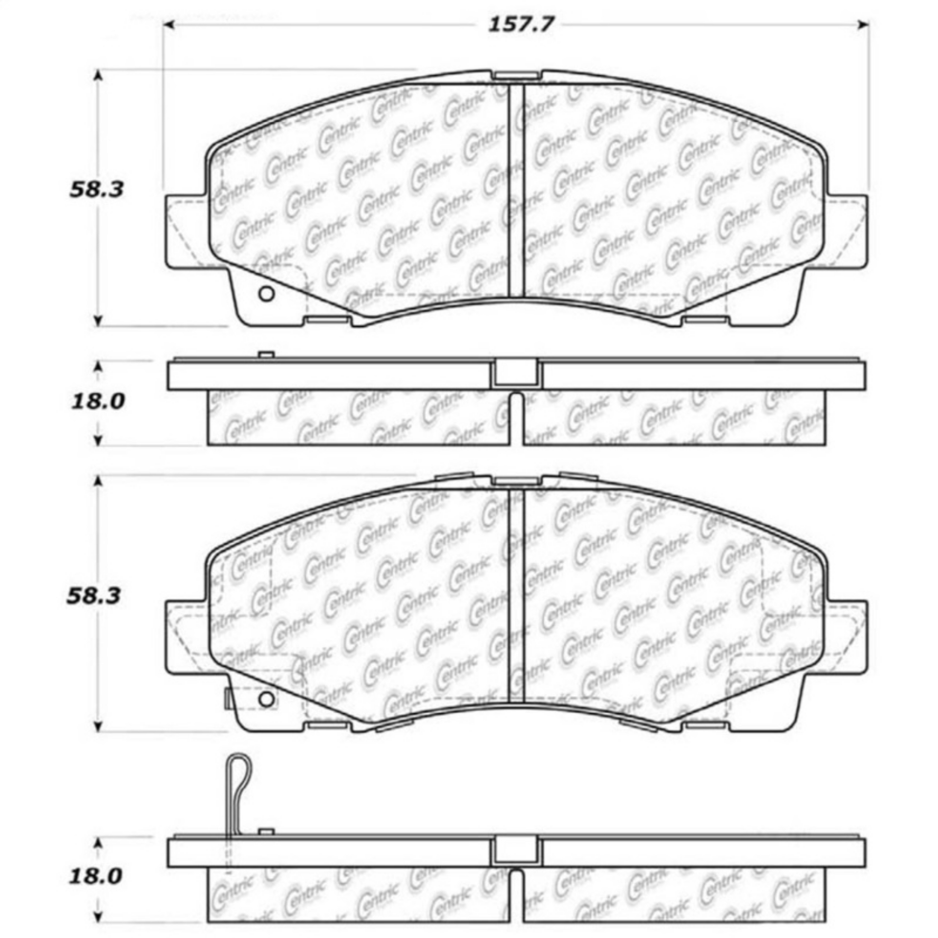 Picture of StopTech Street Touring 06-13 Honda Ridgeline - Acura TL Front Brake Pads