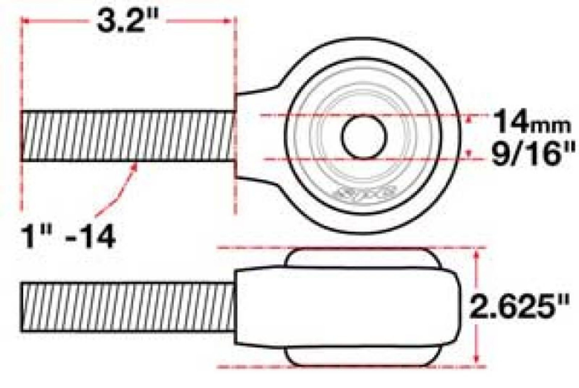 Picture of SPC Performance XAXIS Rod End Ball Joint