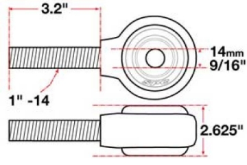 Picture of SPC Performance XAXIS Rod End Ball Joint