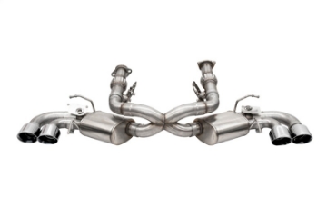 Picture of Corsa 20-25 Corvette C8 3in Valved Cat-Back 4-5in Pol Quad Tips Fits Factory Perf Exhaust DeletesAFM