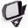 Picture of Omix Black Manual Left Side Mirror 84-96 Cherokee XJ