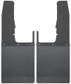 Picture of Husky Liners 09-16 Dodge Ram 1500-2500-3500 12in W Black Top & Weight Kick Back Front Mud Flaps