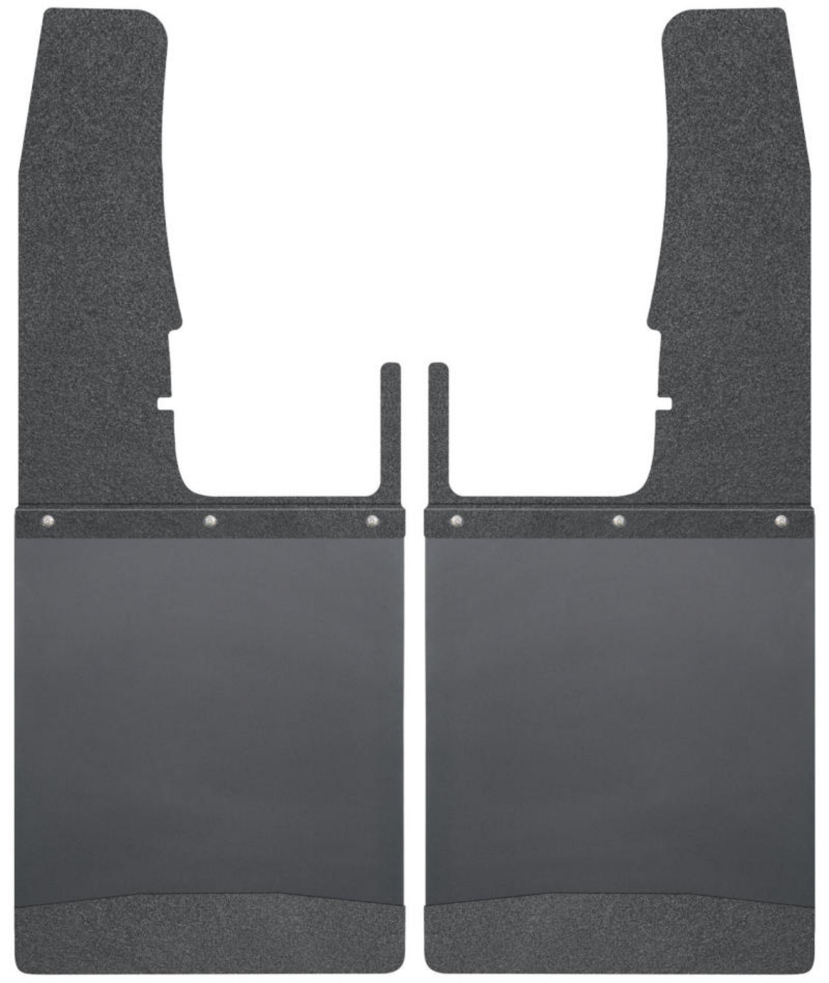 Picture of Husky Liners 09-16 Dodge Ram 1500-2500-3500 12in W Black Top & Weight Kick Back Front Mud Flaps
