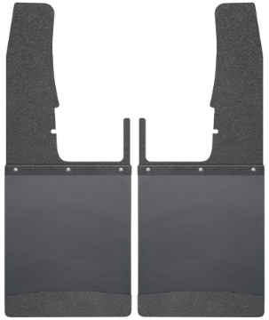 Picture of Husky Liners 09-16 Dodge Ram 1500-2500-3500 12in W Black Top & Weight Kick Back Front Mud Flaps